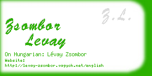 zsombor levay business card