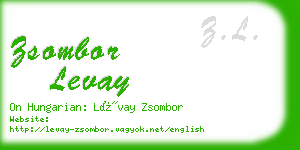 zsombor levay business card